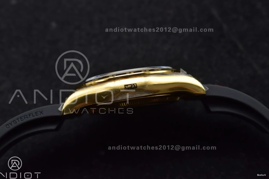 Oysterflex Edition 126518 SH4131 Best on (Weighted) V6 Diamonds Daytona QF Strap 1:1 YG Dial Black 0403